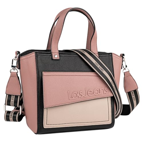 Lois - Bolso Mano Mujer Elegante Estilo Moderno Casual Para Ocio - Bolso De Mano De Mujer Pequeño Versátil para Uso Diario y Eventos, Negro