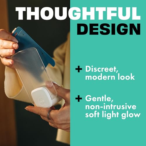 Image of STEM Insect Trap - Indoor Fruit Fly & Gnat Pest Control for House, Home and Kitchen, Attracts & Traps Flying Bugs, Soft Blue Light - Includes 1 Plug-in Device & 3 Cartridges