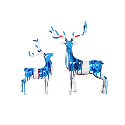 Statue de cerf en résine moderne Feng Shui pour décoration de meuble TV