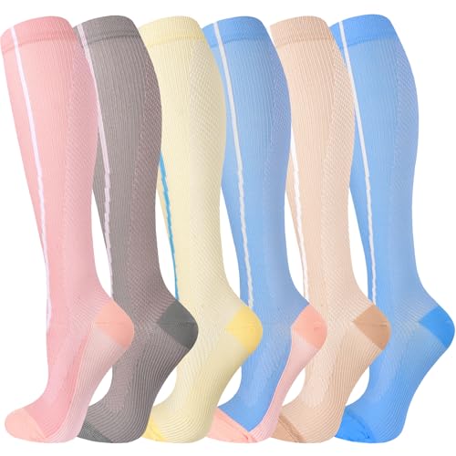 Image of bropite Compression Socks for Women &Men Circulation-Support Knee High Socks 20-30 mmhg-Best for Running,Medical,Nurse,Travel