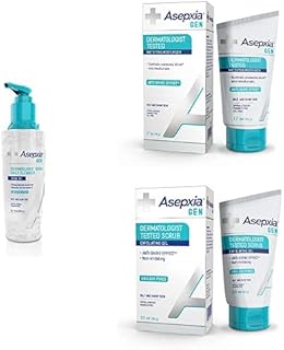 Asepxia GEN Daily Facial Cleanser, Moisturizing Mattifying Cream, Facial Exfoliating Scrub Gel for Oily Skin