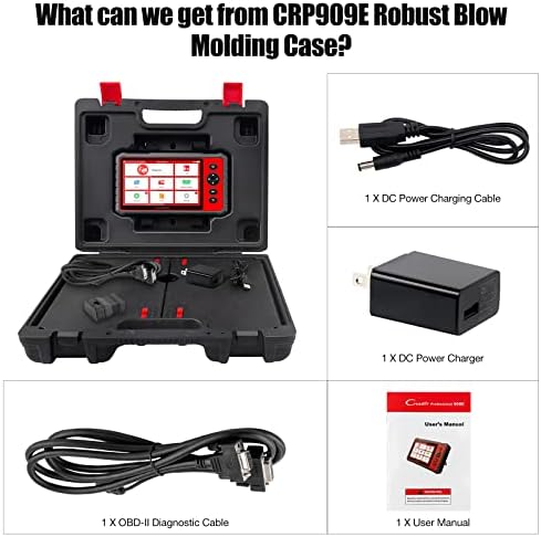 LAUNCH CRP909E Elite Full System OBD2 Scanner,2024 OE-Level Car Diagnostic Scan Tool,28+ Reset Service,TPMS,SAS,DPF,ABS Bleeding,2 Years Free Update