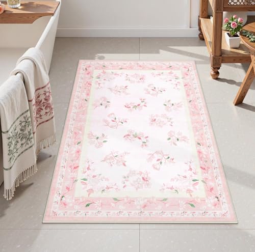 Tapete decorativo rosa lavable 60x91 cm LIVEBOX