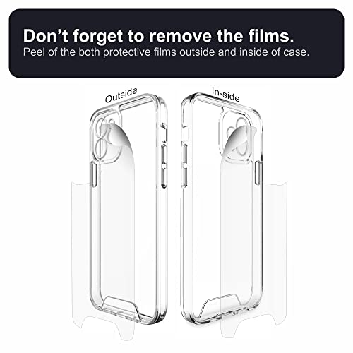 Image of Affix Ultra Clear Series PC and Soft TPU Back Cover Case Designed for iPhone 11 | 6.1 inch | Transparent