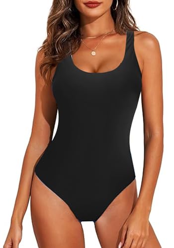 JFAN Traje de baño de una Pieza para Mujer Sexy Traje de baño con Cuello en U Profundo Estampado de Serpiente de Leopardo Moda Sexy Halter Halter Bikini de una Pieza(Negro,M)