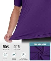 ZITY Mens Golf Shirts Short Sleeve Print Patterns Performance Moisture Wicking Polo Shirt — image 5