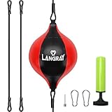 Double End Bag, Boxen Doppelendball, Doppelendbeutel Punchingball Speedball Set, PU-Leder-Punchingbag Boxsack für MMA Boxtraining Fitness-Training von Erwachsenen und Kindern