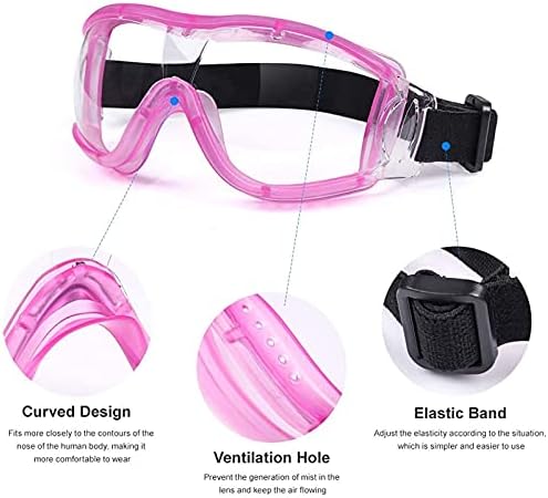 Miniatura 3 de JSUNMOON Gafas de seguridad para niños, gafas de seguridad para niños pequeños con antivaho UV, paño de limpieza para lentes transparentes incluido