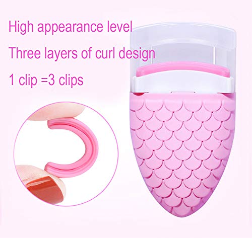 AKOAK Mini Portable Pink Eyelash Curler #TOP27