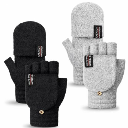 YSense Winter Warm Fingerless Gloves for Women