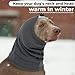 Warme Ohrenschützer Hund, Hundeschal Ohrenschutz Hund Haustiermütze Anti-Lärm-Hunde-Ohrenschützer Hundehalsband Gehörschutz-Ohrenschützer für Katzen und Hunde(Grau, S)