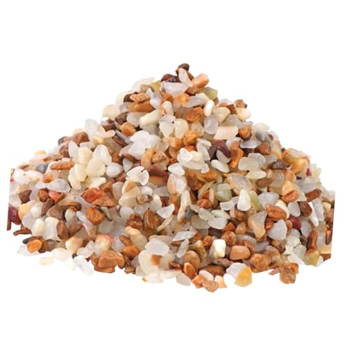 Happyyami Fish Tank Decorative Stone 1 Kg Bag Sandstone for Aquarium Landscape Non-Harmful to Fish