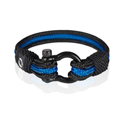 Law Enforcement Bracelet Thin Blue Line Bracelet Gift For Police Officer 6.5 Cover