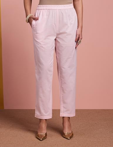 Image of Amazon Brand - Myx Women's Pure Cotton Straight Embroidered Co-ord Set (Available in Plus Sizes)