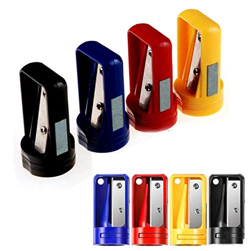 Jinyongxing 4 Pcs Pencil Sharpener Portable Manual Plastic Pencil Cutter Sharpening Tool For Woodwork #TOP7
