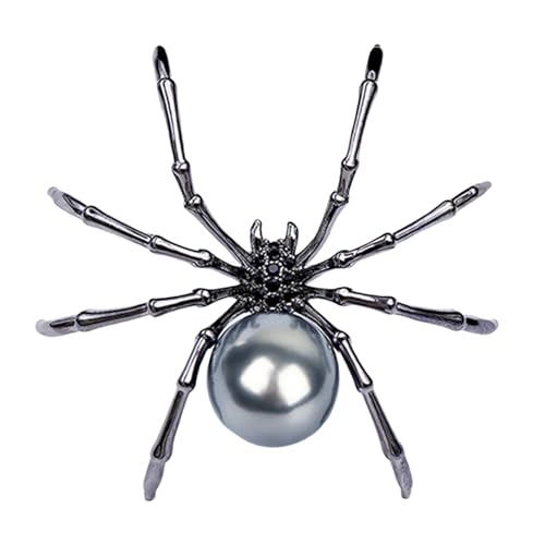 Broche Vintage Spider Para Mujeres - Broche Spider Goth Realista | Pin De Insectos Ruinas De Metal Para Bolsas De Chaquetas | Pin De Solapa De La Mochila De Miedo CRAWLY | Accesorios De Joyería De
