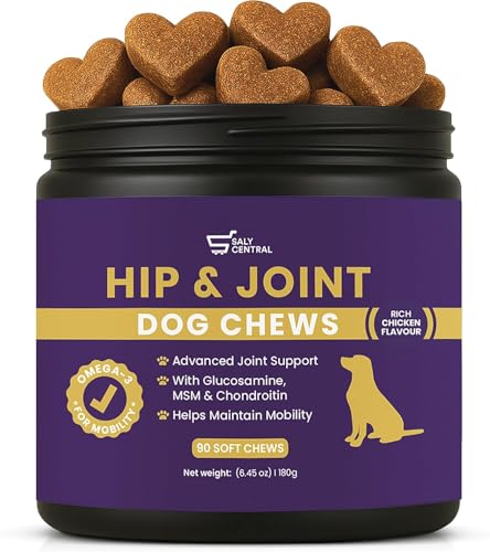 Picky Eater Approved | Mobility & Arthritis Relief for Adult & Senior Dogs | 9-in-1 Joint Supplement Chews | Glucosamine, MSM, Chondroitin, Turmeric, Omega-3 | UK Formulated | 90 Count