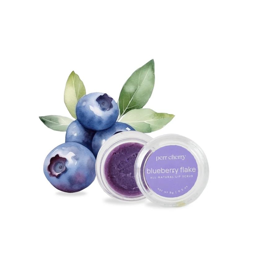 Lip Scrub Balm - 99% Reduction in Dark Lips & Pigmentation | Heals Dry & Chapped Lips | With Natural Sugar, Cold Pressed Sweet Almond Oil & Vitamin E | 100% Vegan (Blueberry, Pack of 1)-picture-43