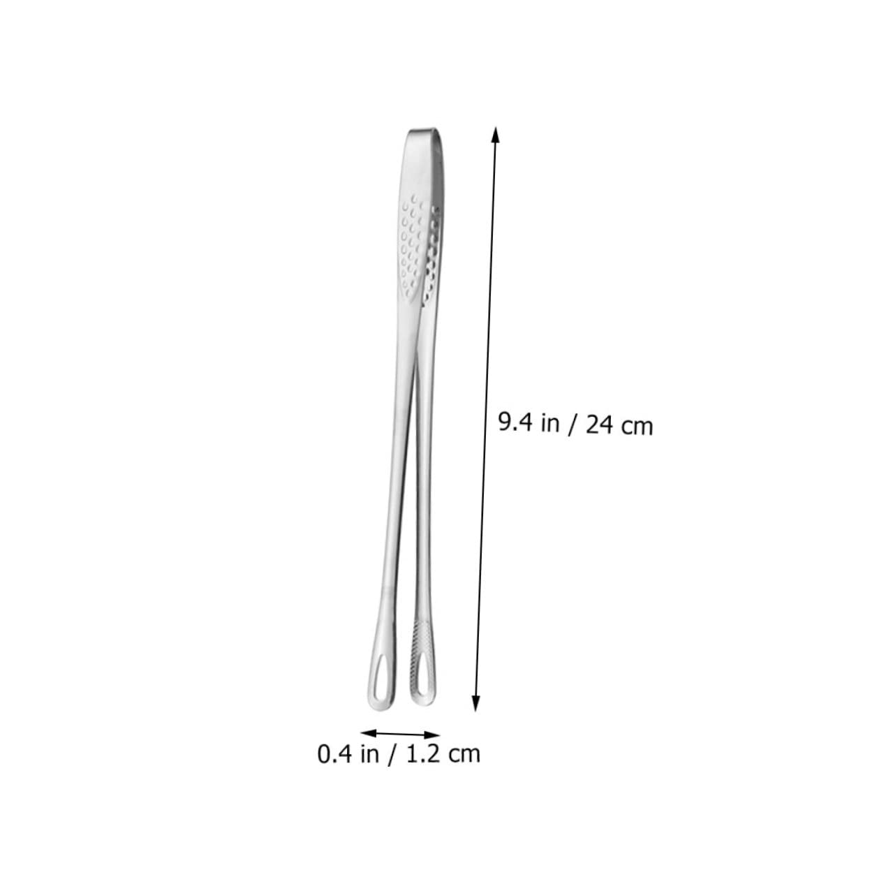 SOLUSTRE 2Pcs Stainless Steel Barbecue Clamps Korean Tongs for Cooking Grilling and Baking Heavy Duty Serving Tongs Dishwasher Safe for Buffets and Outdoor Bbqs