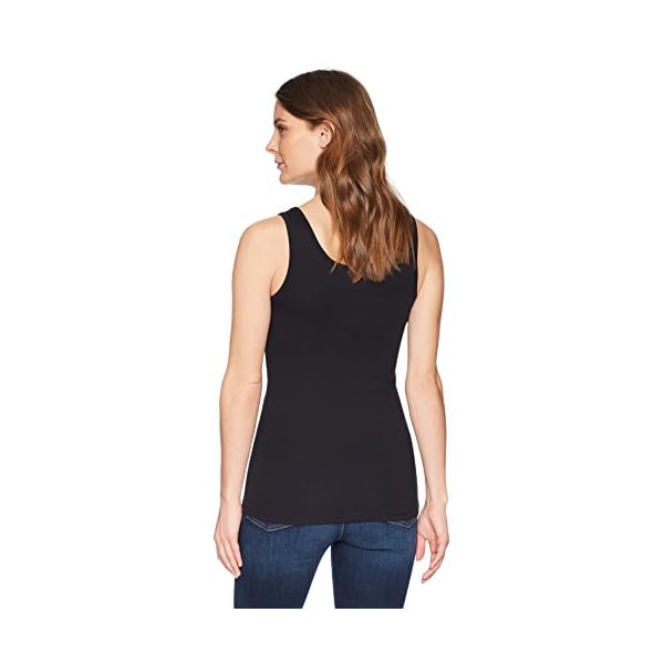Amazon-Essentials-Womens-2-Pack-Slim-Fit-Tank Amazon Essentials Women's Slim-Fit Tank, Pack of 2, Black, Large