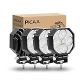 PICAA 4X 2.8 Zoll 32W Mini LED Arbeitsscheinwerfer Flood Scheinwerfer Nebelleuchte für Ford Truck...