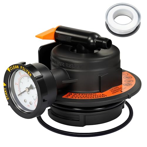 DEX2420MAR2 Manual Air Relief Assembly 2420MAR2 Air Relief Valve Compatible with DE and Cartridge Pool Filter Fits ProGrid DE SwimClear SwimClear Cartridge and DEP Filter Models such as DE4820