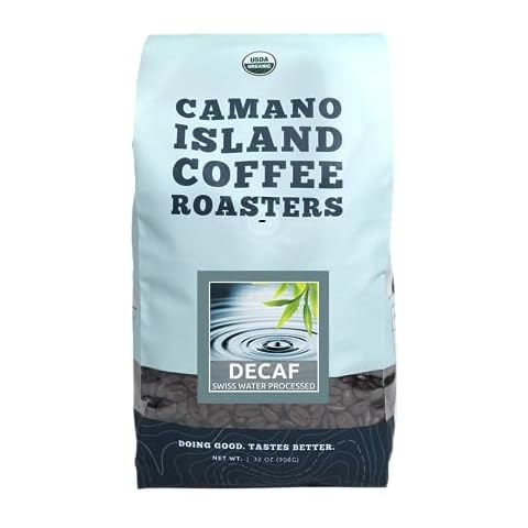Camano Island Coffee Roasters - Signature Swiss Water Processed Decaf Organic Coffee - Fresh Premium USDA Certified Organic, Shade Grown, Fair Trade, and Ethical Cover