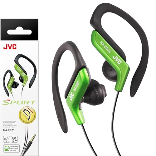 Image of JVC HAEB75G Sports Clip Headphone, Green Small