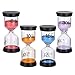 4 Piezas Relojes de Arena Reloj Arena Reloj de Arena Temporizador Temporizador Juego Arena 3、10、15、30 mins para Niños Que Se Cepillan Los Dientes,Escuela,Guardería,Oficina, Actividades Programadas