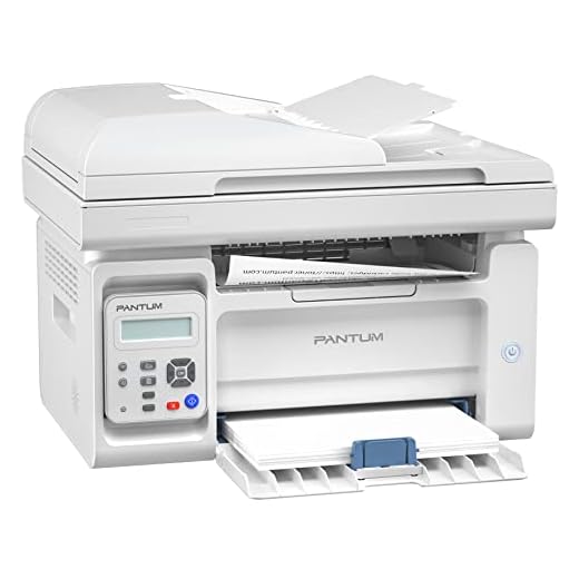 All in One Laser Printer Scanner Copier with Auto Document Feeder, Wireless Multifunction Black and White Laser Printer, Pantum M6552NW(W4G61A) White