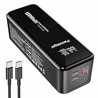120W Power Bank 27000 mAh, Powerbank Klein Aber Stark Phone & Laptop Externe Handyakkus Schnell Aufladende USB C Input & Output with LCD Display für Smartphone Tablets und mehr