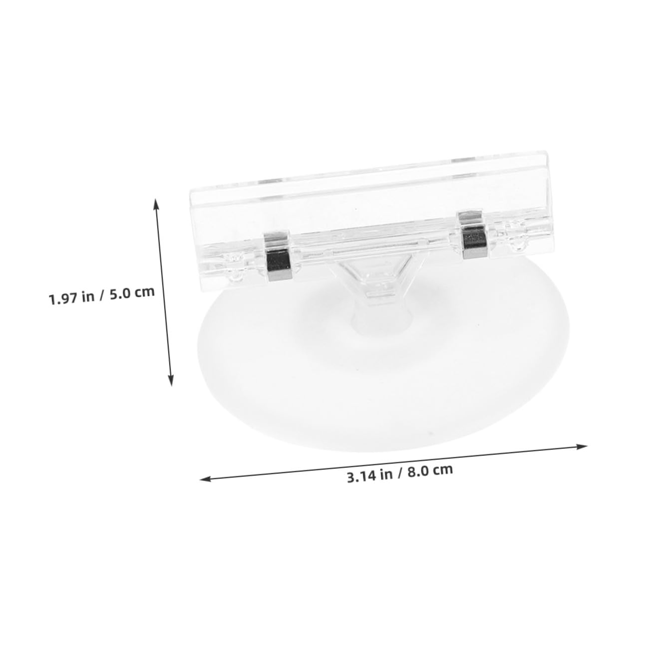 HOMSFOU 20pezzi Porta Etichette in Plastica Espositore per Cartellini dei Prezzi Clip per Scaffali Tavoli e Superfici Versatile per Supermercati Retail e Eventi
