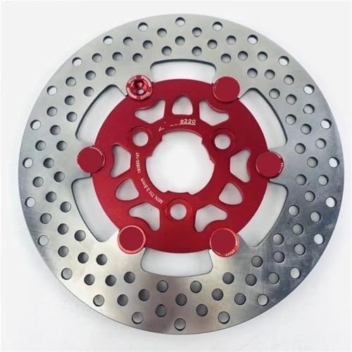 Disque de frein flottant en alliage d'aluminium CNC perforé de 220mm