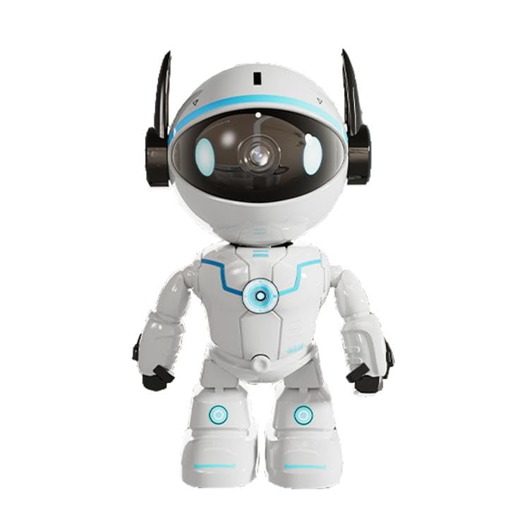 5G WiFi Smart Robot Wireless AI Automatic Tracking Camera, Two Way Audio/Night Nersion, Plug:EU Plug(White)-image-30