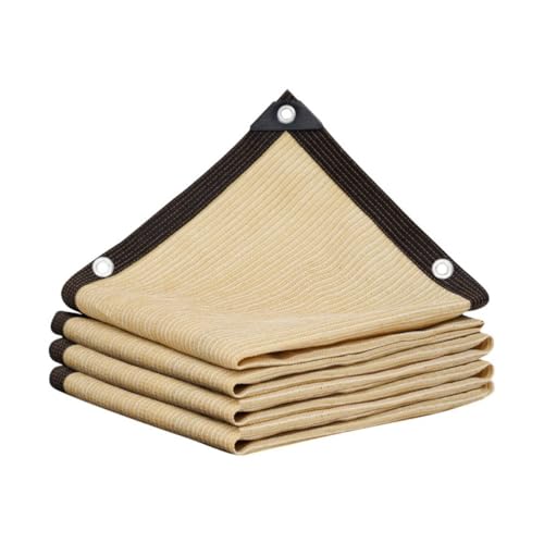 YAKINO遮熱ネット 遮光ネット サンシェード 日除けシェード 遮光ネットシェード アウトドア 家庭用 UVカット 日よけ 遮熱 防塵 風通し 園芸 植物 駐車場 風通し良い 軽量 撥水 耐久性 洗濯可能 ベランダ/廊下/庭下 遮蔽率90% (6x6M)