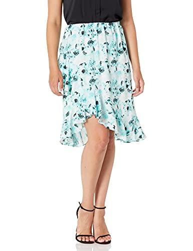 Jupe tulipe Kasper imprimé floral aquarelle : sublimez vos formes de femme