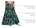 YESNO Women's Summer Boho Floral Maxi Skirts Casual Flowy Tiered A-Line Elastic Waist Skirt with Pockets XL SK0 CR438