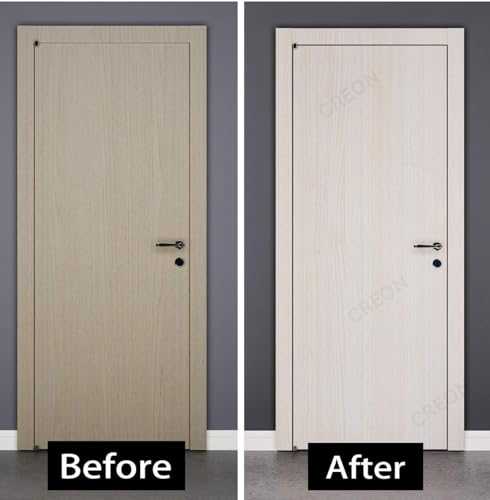 Image of CREON Beige Wood Grain Contact Paper Self Adhesive No Bubbles Removable Peel and Stick Wallpaper Wood Look Countertop Cover Waterproof Cabinet Vinyl Wrap for Table Drawer (Oak Wood, 12X60 in)