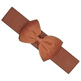 Qualité supérieure : fabriquée en polyester et élasthanne de haute qualité, cette belle ceinture dispose d'une large bande élastique extensible et d'un magnifique nœud en satin, assurant un ajustement parfait à chaque fois. Il y a deux boutons pression derrière le nœud qui fixent la ceinture à l'avant, permettant un ajustement confortable et sûr à chaque fois. Que vous ayez une silhouette courbée ou un cadre plus petit, cette ceinture élastique pour femme épousera vos courbes aux bons endroits, accentuant votre silhouette.