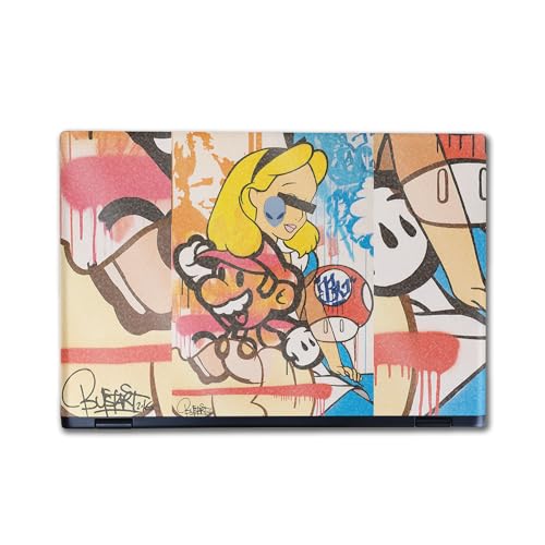 Image of Glossy Glitter Laptop Skin Compatible with Alienware M16 R2 (2024) - I Cant See - Premium 3M Vinyl Protective Wrap Decal Cover - Easy to Apply | Crafted in The USA by MightySkins
