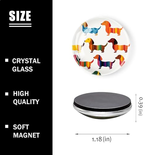 6 Piezas Imanes de Vidrio Decorativos para Refrigerador miniatura 2