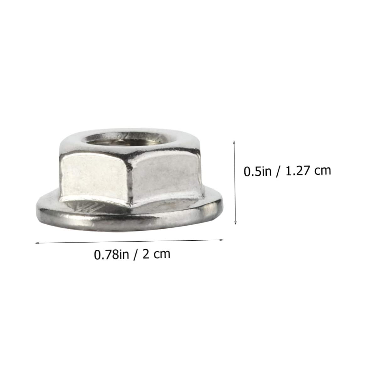 FUNOMOCYA 10Pcs Serrated Nuts Nuts Stainless Steel Slip Design for Secure Connections