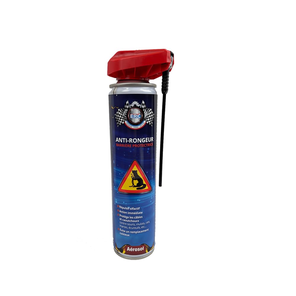ERC - [Anti-roditore Repellente] | Repellente Olfattivo | Azione Immediata | Protegge Cavi e Gomma | Evita una Sostituzione Costosa | Aerosol 300ML