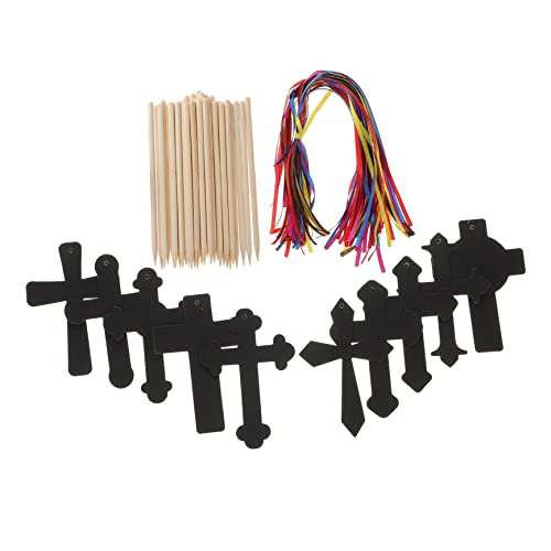 HANABASS Easter Cross Scratch Painting Easter Decorations Indoor Party Supplies