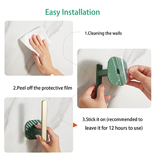 Kfzdcg CHUANLIANGOU010030 2Pcs Gold Curtain Holders Self Adhesive Curtain Tieback L Shaped Wall Mounted Hook Drapery Curtain Tiebacks Window Treatment Holdbacks thumb #4