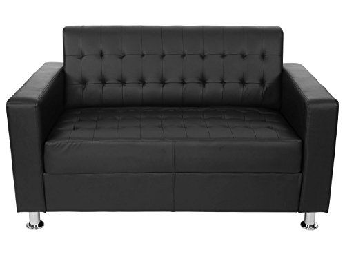Sofa Mendler 2er Kunda aus Kunstleder mit Metallfüßen