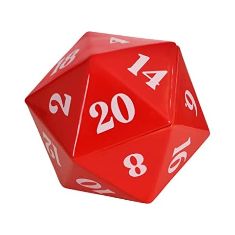 Elbenwald D20 Würfel Keksdose für Pen & Paper Fans Keramik rot Cover