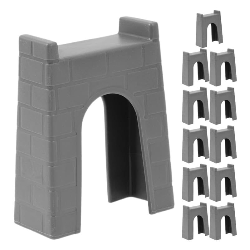 ibasenice 12pcs Train Track Bridge Support Pieces Decorative Simulation Bridge for Railway Toy Enhance Playability Creativity with Realistic Craftsmanship for Various Track Configurations