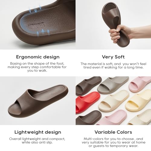 utune Lightweight Unisex Slippers Shower Slide for old people3