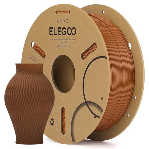 Image of ELEGOO RFID PLA 3D Printer Filament 1.75mm Brown 1KG